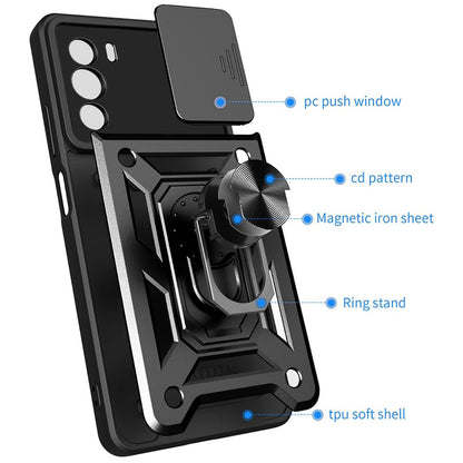 Ovitek za Motorola Edge 30, Techsuit, CamShield, Črn