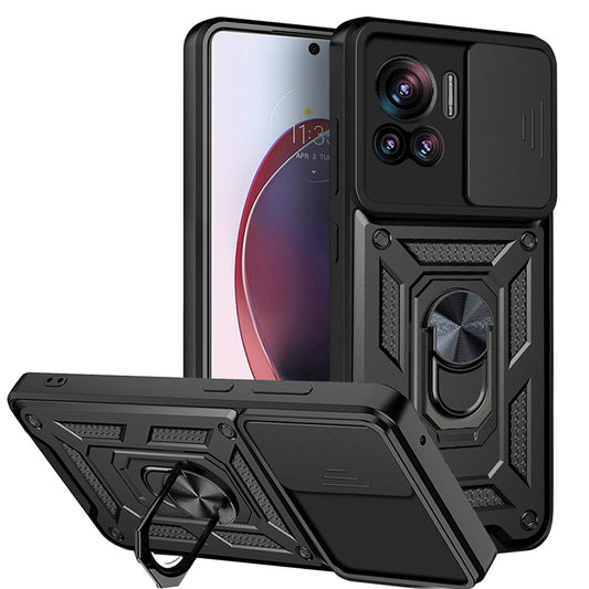 Ovitek za Motorola Edge 30 Ultra, Techsuit, CamShield, Črn