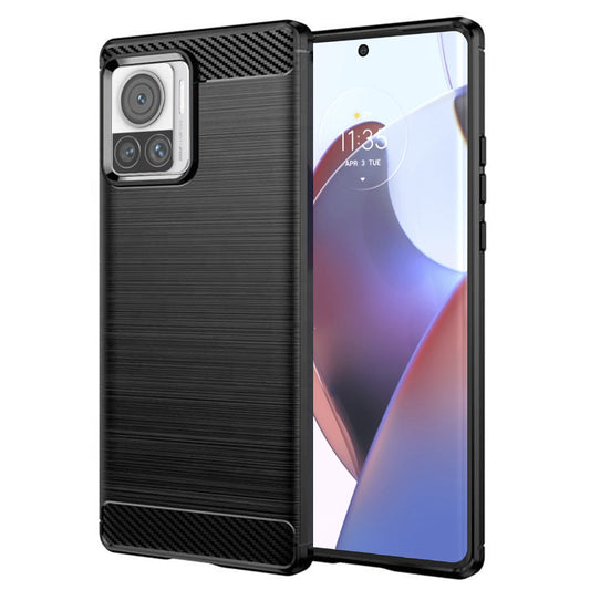 Ovitek za Motorola Edge 30 Ultra, Techsuit, Karbon, Črn