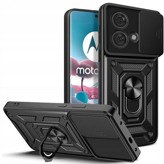 Ovitek za Motorola Edge 40 Neo, Techsuit, CamShield, Črn