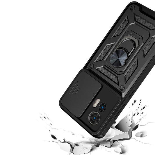 Ovitek za Motorola Edge 50 Fusion, Techsuit, CamShield, Črn
