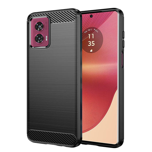 Ovitek za Motorola Edge 50 Fusion, Techsuit, Karbon, Črn