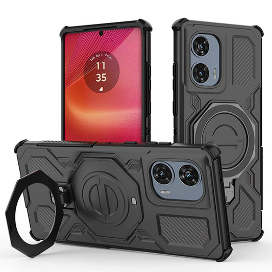 Ovitek za Motorola Edge 50 Fusion, Techsuit, Carbon Shield Pro, Črn