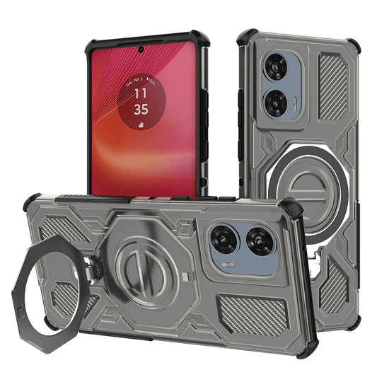 Ovitek za Motorola Edge 50 Fusion, Techsuit, Carbon Shield Pro, Dimljen