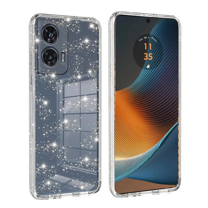 Ovitek za Motorola Edge 50 Fusion, Techsuit, SparkleSkin, Prozoren