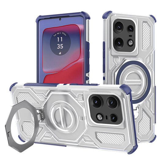 Ovitek za Motorola Edge 50 Pro, Techsuit, Carbon Shield Pro, modra