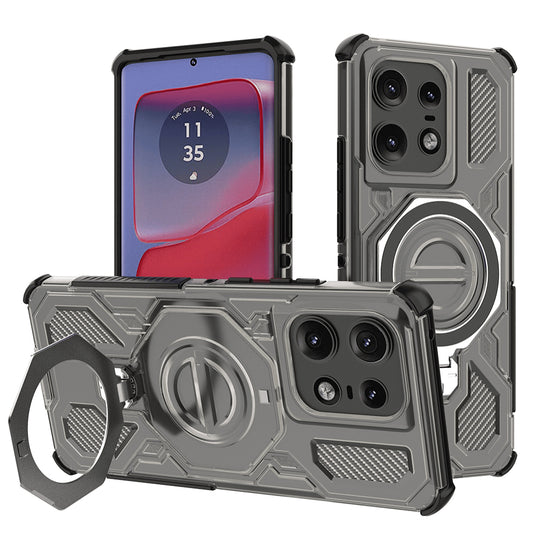 Ovitek za Motorola Edge 50 Pro, Techsuit, Carbon Shield Pro, Dim