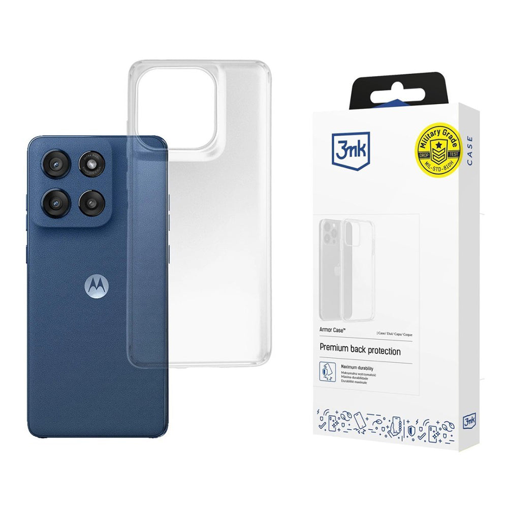 Ovitek za Motorola Edge 60, 3MK, Armor, Prozoren