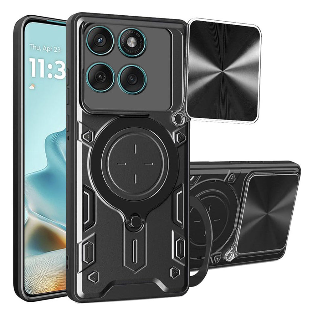 Ovitek za Motorola Edge 60 Fusion / Edge 60, Techsuit, CamGuard Pro, Črn