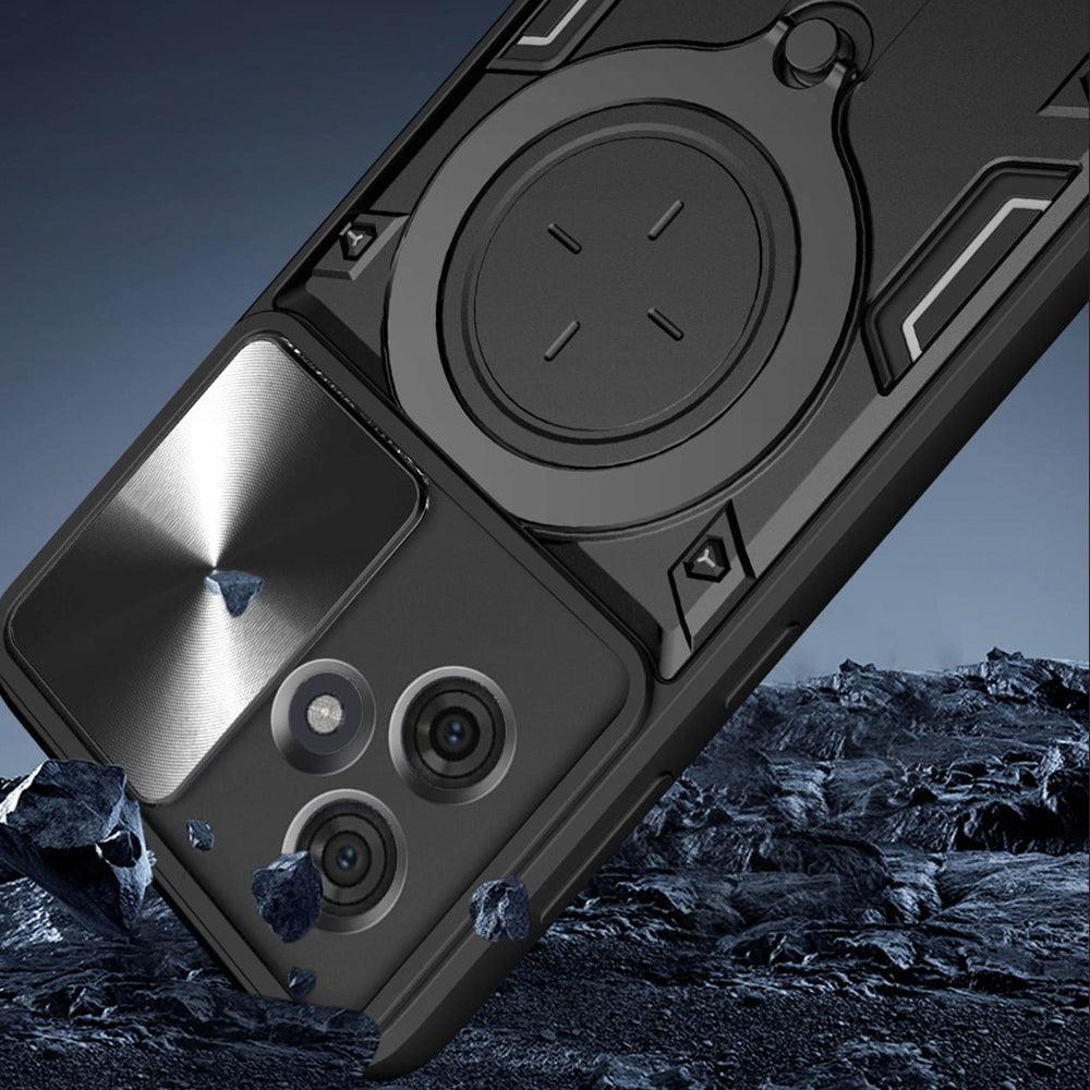 Ovitek za Motorola Edge 60 Fusion / Edge 60, Techsuit, CamGuard Pro, Črn