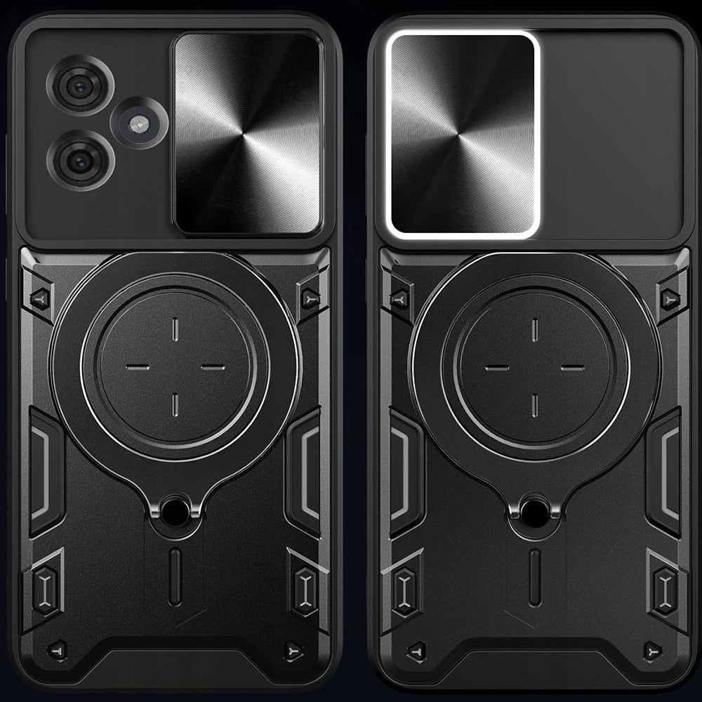 Ovitek za Motorola Edge 60 Fusion / Edge 60, Techsuit, CamGuard Pro, Črn
