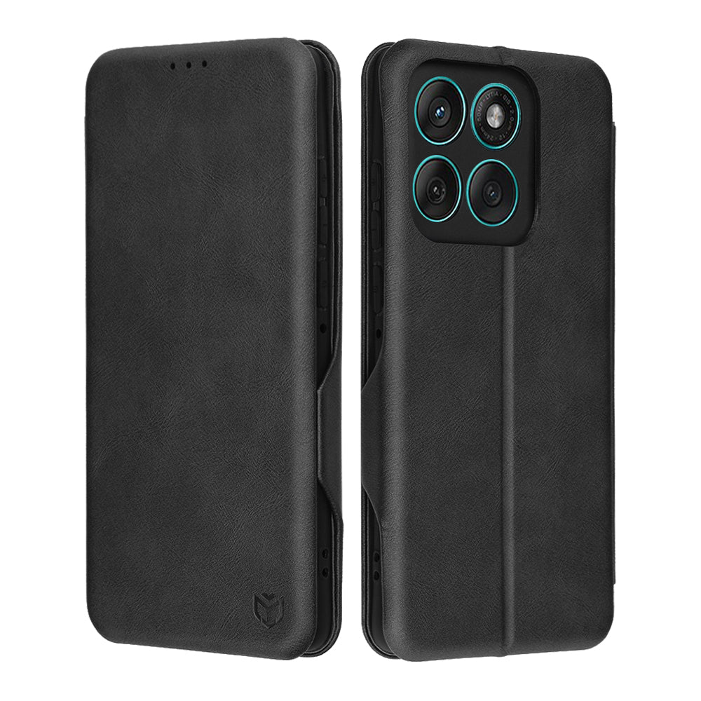 Ovitek za Motorola Edge 60 Fusion / Edge 60, Techsuit, Safe Wallet Plus, Črn