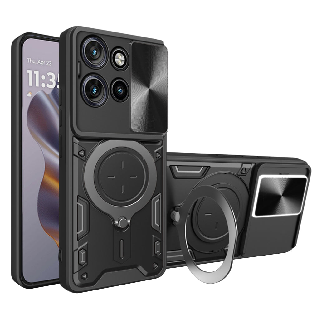 Ovitek za Motorola Edge 60 Neo / Edge 50 Neo, Techsuit, CamGuard Pro, Črn