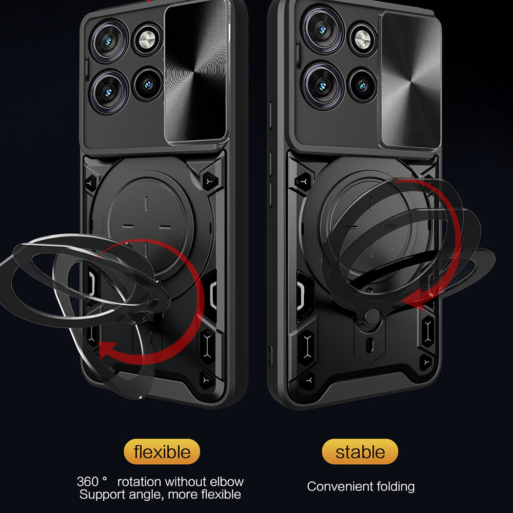 Ovitek za Motorola Edge 60 Neo / Edge 50 Neo, Techsuit, CamGuard Pro, Črn