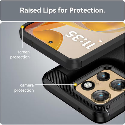 Ovitek za Motorola Edge 60 Neo / Edge 50 Neo, Techsuit, Carbon, Modra