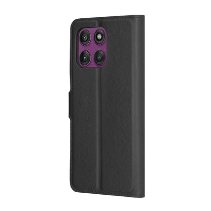 Case for Motorola Edge 60 Pro, Techsuit, Leather Folio, Black