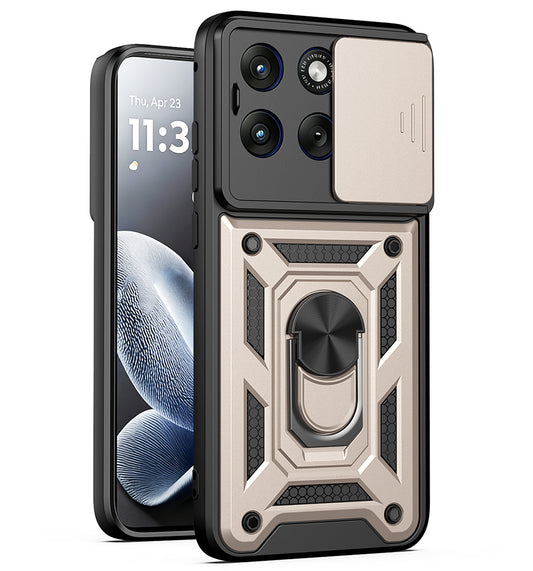 Ovitek za Motorola Edge 70 Fusion, Techsuit, CamShield, Zlata