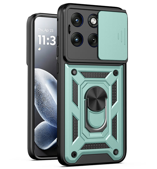 Ovitek za Motorola Edge 70 Fusion, Techsuit, CamShield, Zelen