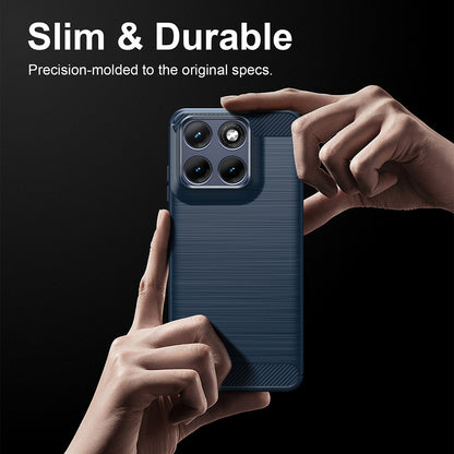 Ovitek za Motorola Edge 70 Fusion, Techsuit, Karbon, Modra