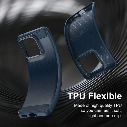 Ovitek za Motorola Edge 70 Fusion, Techsuit, Karbon, Modra
