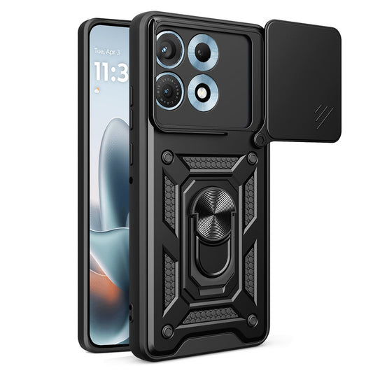 Ovitek za Motorola Edge 70 Max, Techsuit, CamShield, Črn