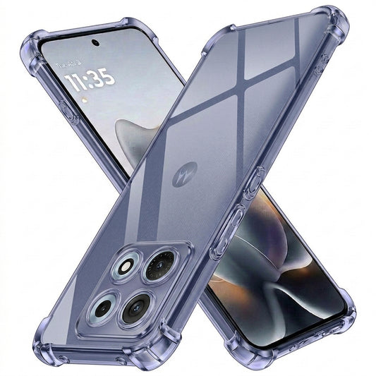 Ovitek za Motorola Edge 70 Max, Techsuit, Prosojen proti udarcem, Dimljen