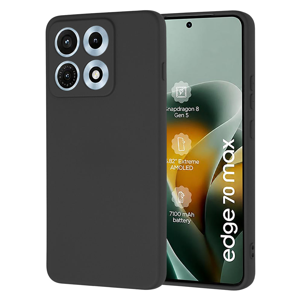 Ovitek za Motorola Edge 70 Max, Techsuit, SoftFlex, Črn