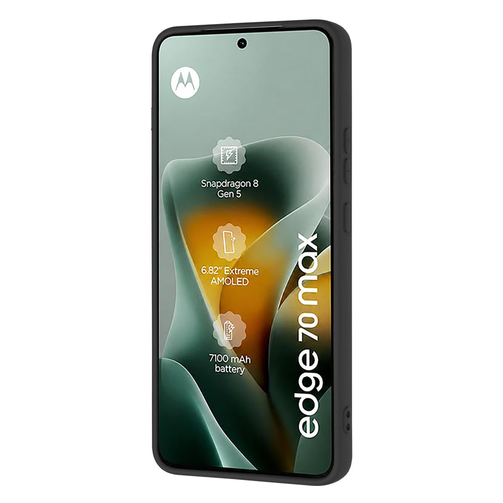 Ovitek za Motorola Edge 70 Max, Techsuit, SoftFlex, Črn