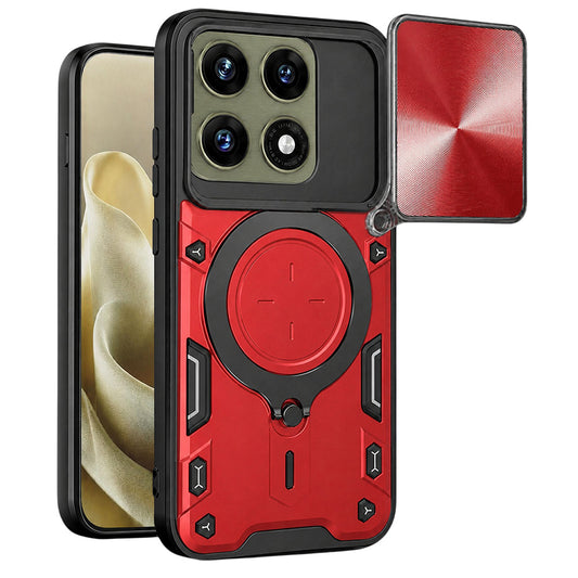 Ovitek za Motorola Edge 70 Pro, Techsuit, CamGuard Pro, rdeč