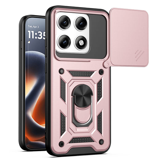 Ovitek za Motorola Edge 70 Pro, Techsuit, CamShield, rožnato zlata