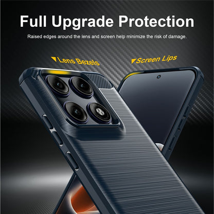 Ovitek za Motorola Edge 70 Pro, Techsuit, Karbon, Modra