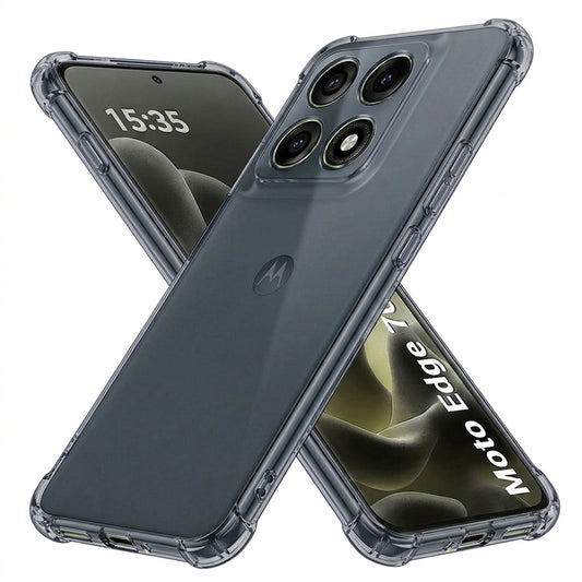 Ovitek za Motorola Edge 70 Pro, Techsuit, Prosojen proti udarcem, Dimljen