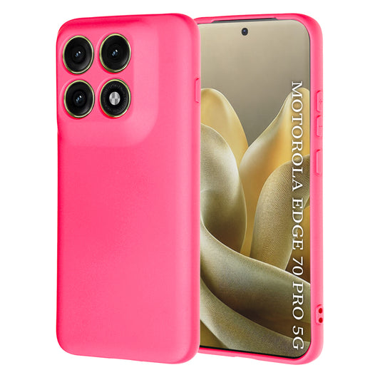 Ovitek za Motorola Edge 70 Pro, Techsuit, SoftFlex, Temno roza