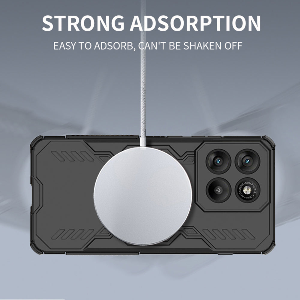 Ovitek za Motorola Edge 70, Techsuit, ArmorMag, Črn