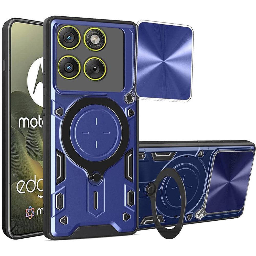 Ovitek za Motorola Edge 70, Techsuit, CamGuard Pro, Modra
