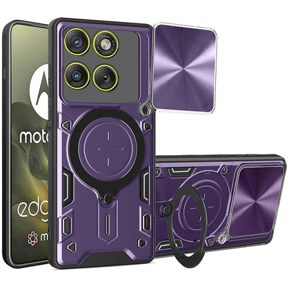 Ovitek za Motorola Edge 70, Techsuit, CamGuard Pro, Vijolična
