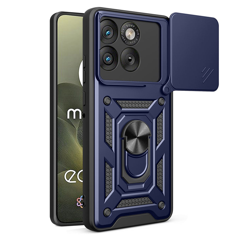 Ovitek za Motorola Edge 70, Techsuit, CamShield, Modra