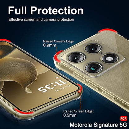 Ovitek za Motorola Edge 70 Ultra / Signature, Techsuit, Shockproof Clear, Prozoren
