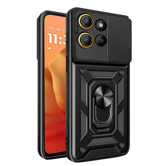 Ovitek za Motorola Moto G15 / G15 Power, Techsuit, CamShield, Črn