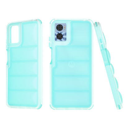 Case for Motorola Moto E22i / E22, Techsuit, Wave Shield, Turquoise