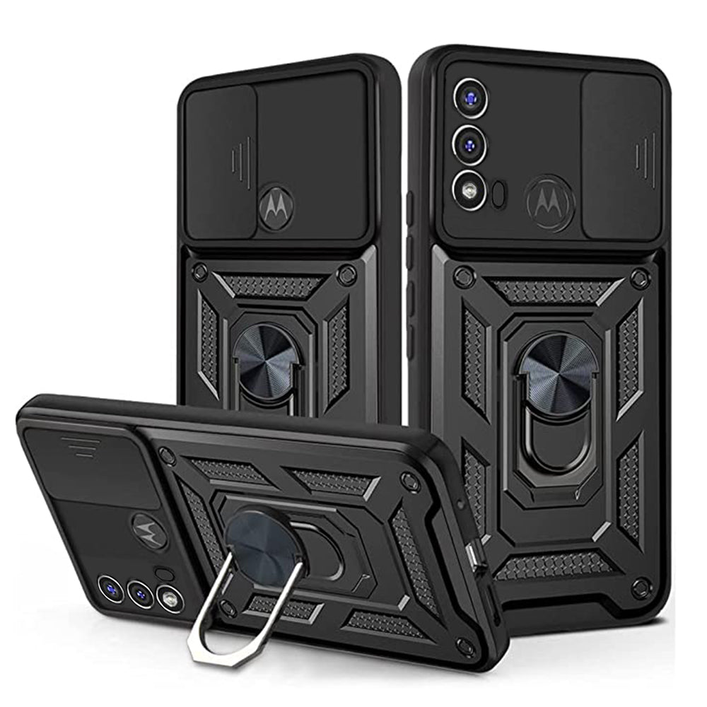 Ovitek za Motorola Moto E40 / E30 / E20, Techsuit, CamShield, Črn