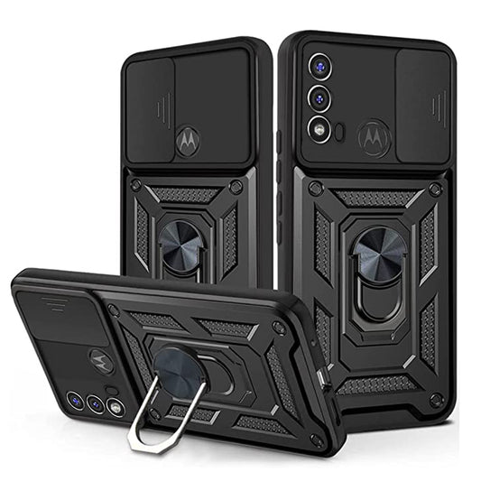 Ovitek za Motorola Moto E40 / E30 / E20, Techsuit, CamShield, Črn
