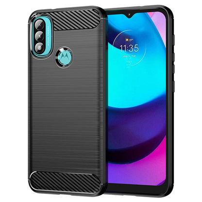 Ovitek za Motorola Moto E40 / E30 / E20, Techsuit, Karbon, Črn