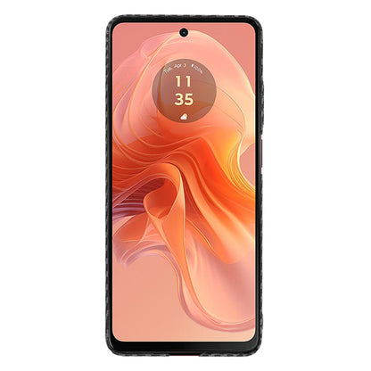 Ovitek za Motorola Moto G04s / E14 / G04 / G24, Techsuit, Carbonite FiberShell, Črn
