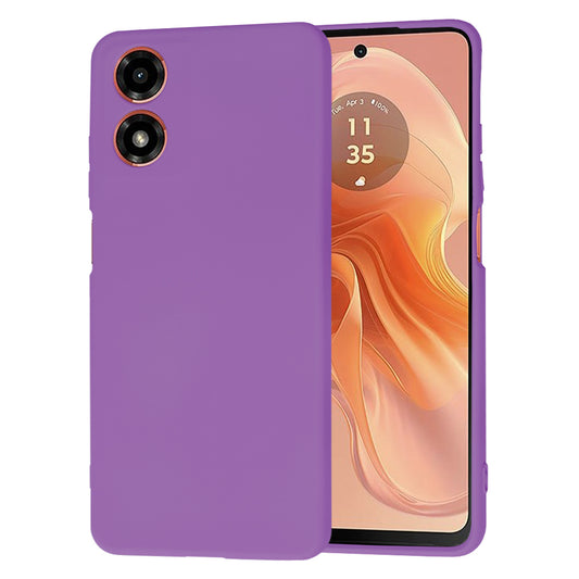 Ovitek za Motorola Moto G04s / E14 / G04, Techsuit, SoftFlex, Vijolična