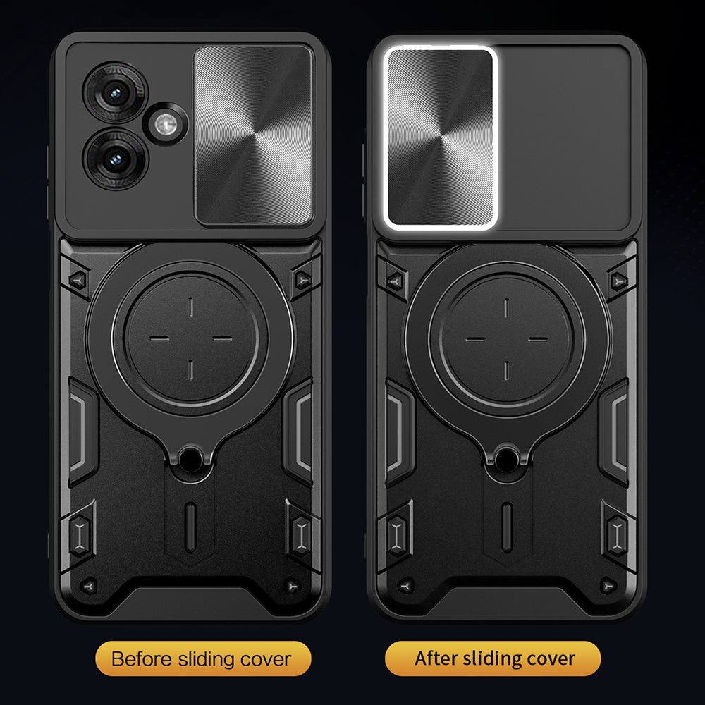 Ovitek za Motorola Moto G06, Techsuit, CamGuard Pro, Črn