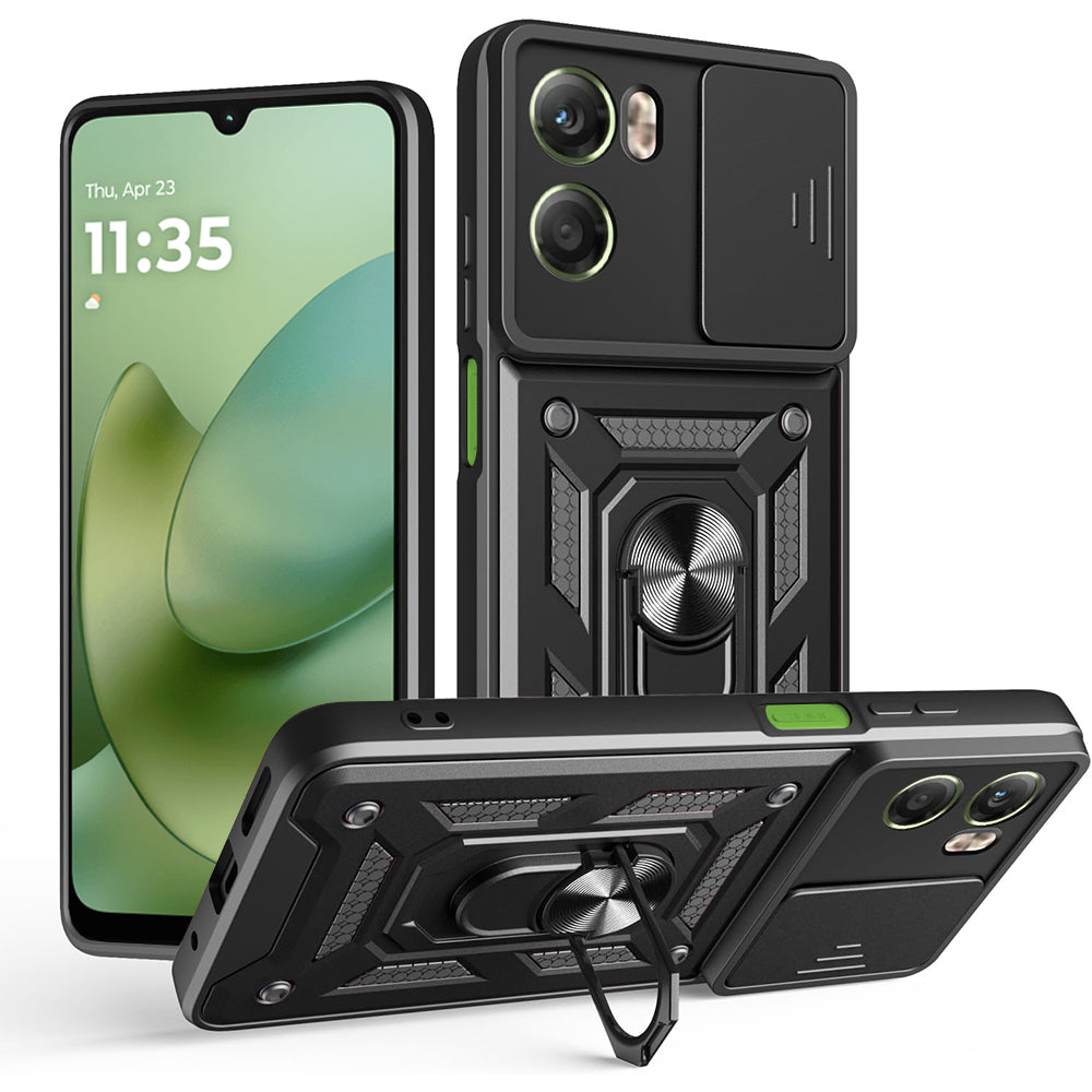Ovitek za Motorola Moto G06, Techsuit, CamShield, Črn