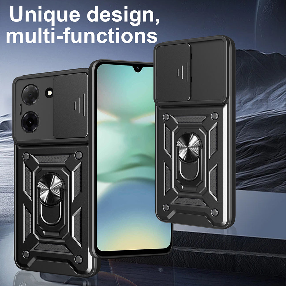 Ovitek za Motorola Moto G06, Techsuit, CamShield, Črn