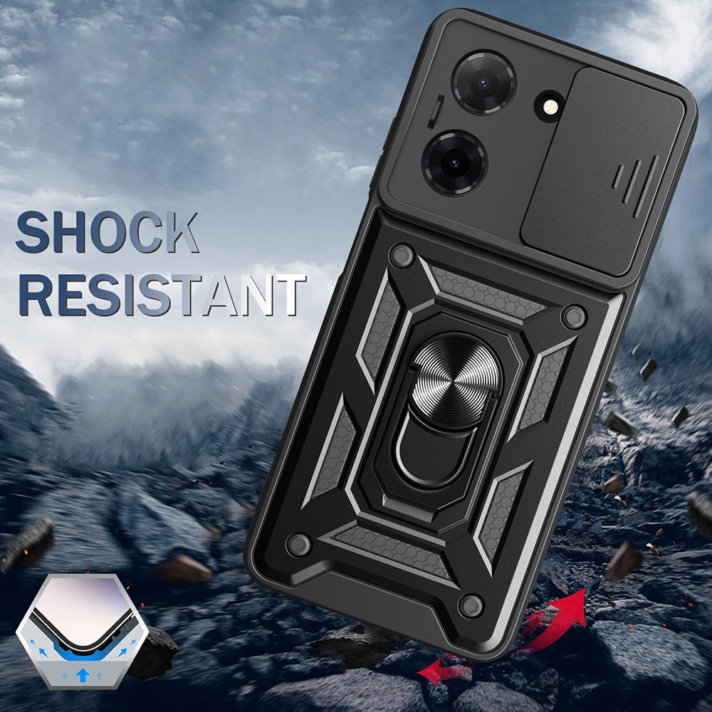 Ovitek za Motorola Moto G06, Techsuit, CamShield, Črn