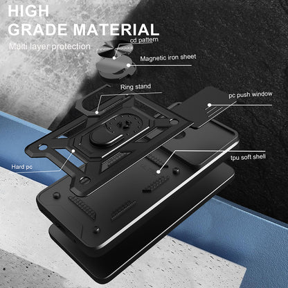Ovitek za Motorola Moto G06, Techsuit, CamShield, Črn